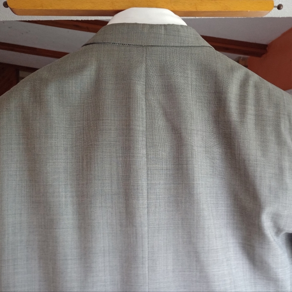 Louis Dell 'Olio Men's Silver Gray 3Btn/2Vents Suits Size 44XL W38 In33.5 - Picture 6 of 10